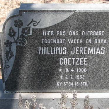 COETZEE Phillipus Jeremias 1906-1952