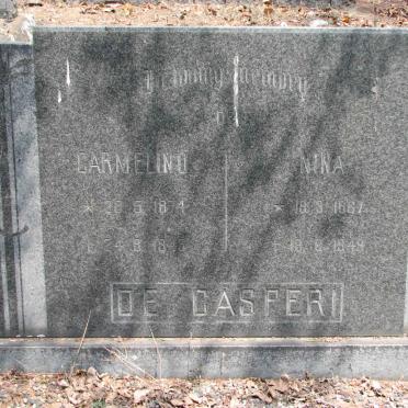 CASPERI Carmelina 1874-1945 &amp; Nina 1867-1949