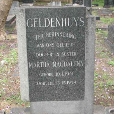 GELDENHUYS Martha Magdalena 1941-1959