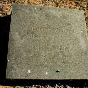 GROBLER Cornelia Adriana ? Maria 1929-??