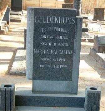 GELDENHUYS Martha Magdalena 1941-1959
