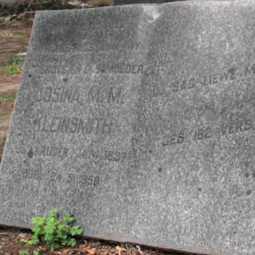 KLEINSMITH Josina M.M. nee KRUGER 1897-1958