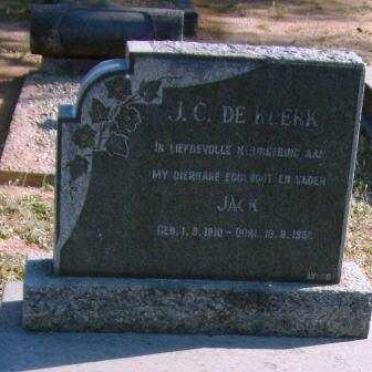 KLERK J.C., de 1910-1952