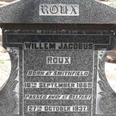 ROUX Willem Jacobus 1869-1937