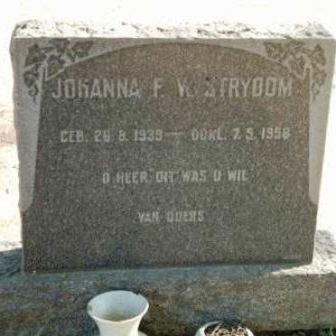 STRYDOM Johanna F.W. 1939-1958