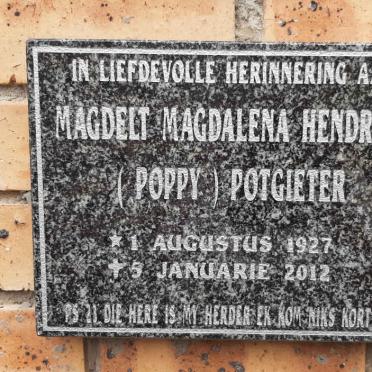 POTGIETER Magdelt Magdalena Hendrina 1927-2012