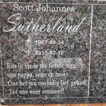 SUTHERLAND Scott Johannes 1967-2015