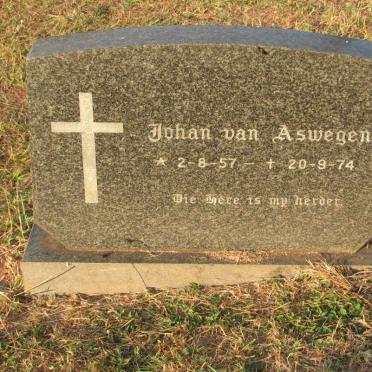 ASWEGEN Johan, van 1957-1974
