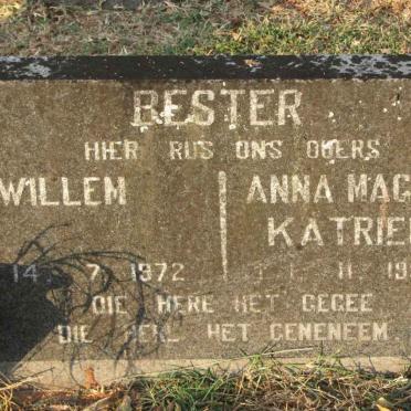 BESTER Willem -1972 &amp; Anna Magrieta Katriena -1992