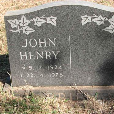 BRIEL John Henry 1924-1976