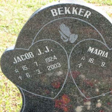 BEKKER Jacob J.J. 1924-2003 &amp; Maria M.S. 1924-
