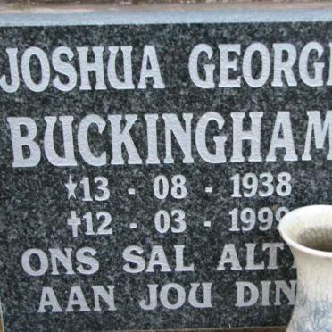 BUCKINGHAM Joshua George 1938-1999