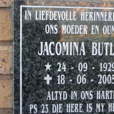 BUTLER Jacomina 1929-2005