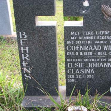 BEHRENS Coenraad Willem 1920-1983 &amp; Elsie Johanna Clasina 1925-