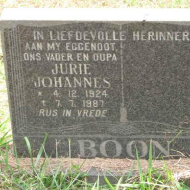 BOON Jurie Johannes 1924-1987