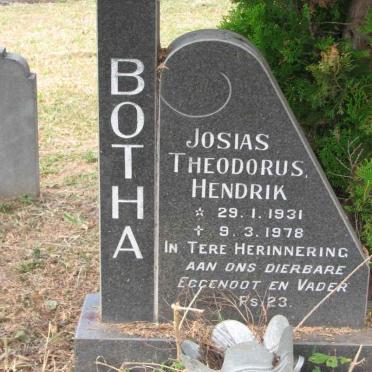 BOTHA Josias Theodorus Hendrik 1931-1978