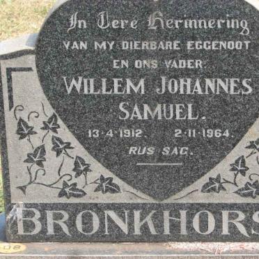 BRONKHORST Willem Johannes Samuel 1912-1964