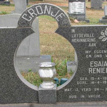CRONJE Esaias Renier 1943-1986
