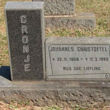 CRONJE Johannes Christoffel 1896-1969