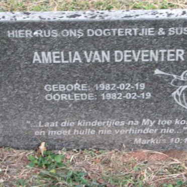 DEVENTER Amelia, van 1982-1982