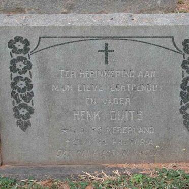 DUITS Henk 1922-1963
