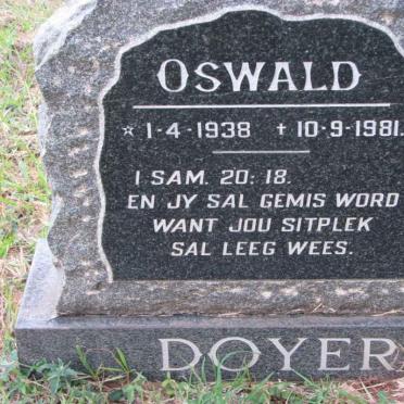DOYER Oswald 1938-1981