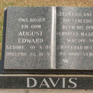 DAVIS August Edward 1946-1993