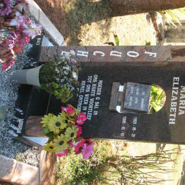 FOUCHE Susanna Maria Elizabeth 1929-2005