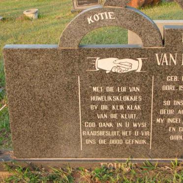 FOURIE Louis van Rooyen 1926-1990