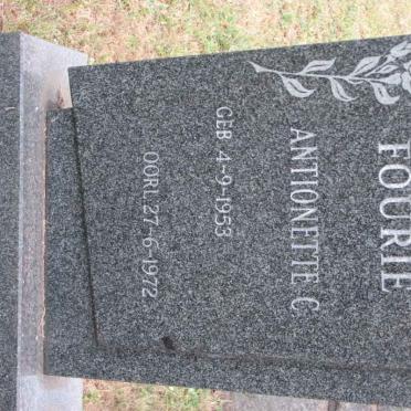 FOURIE Antionette C. 1953-1972