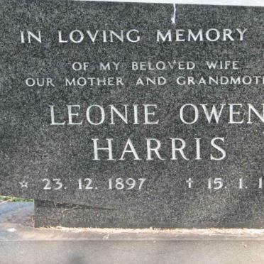 HARRIS Leonie Owen 1897-1980
