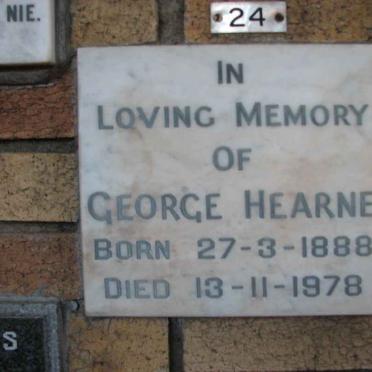 HEARNE George 1888-1978
