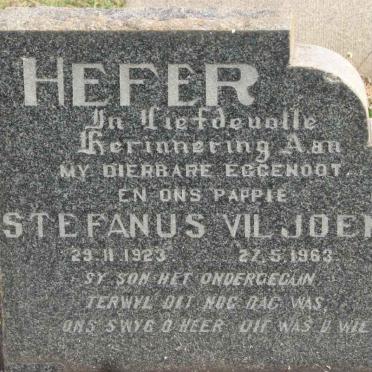HEFER Stefanus Viljoen 1923-1963