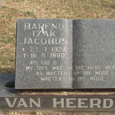 HEERDEN Barend Izak Jacobus, van 1924-1990