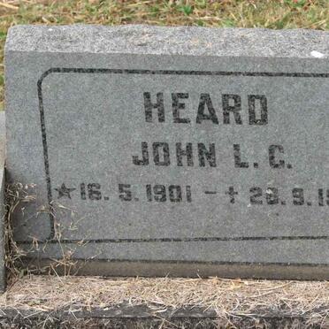 HEARD John L.C. 1901-1968