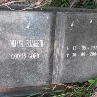 HUYSSTEEN Johanna Elizabeth, van 1927-2004