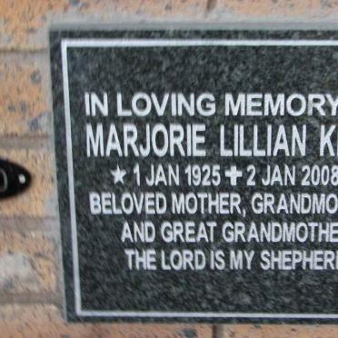 KRIEL Marjorie Lillian 1925-2008