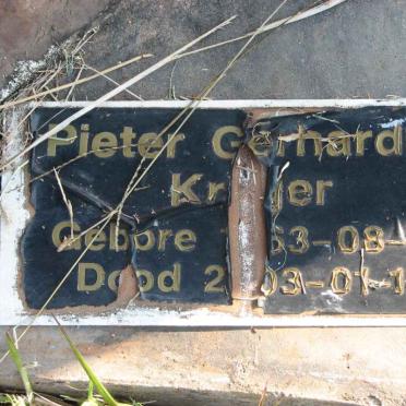 KRUGER Pieter Gerhardus 1963-2003