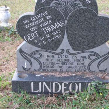 LINDEQUE Gert Thomas 1943-1983