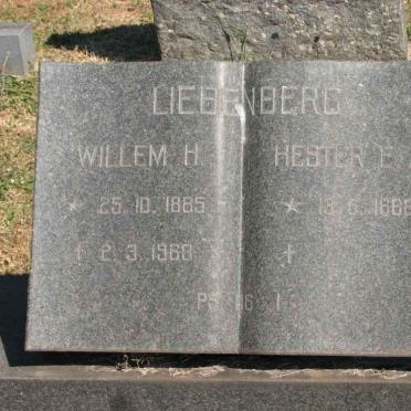 LIEBENBERG Willem H. 1885-1968 &amp; Hester E.A. 1888-