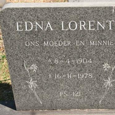 LORENTZ Edna 1904-1978