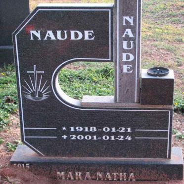 NAUDE Mara Natha 1918-2001