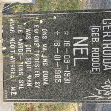 NEL Cornelia Gertruida nee ROODE 1931-1985