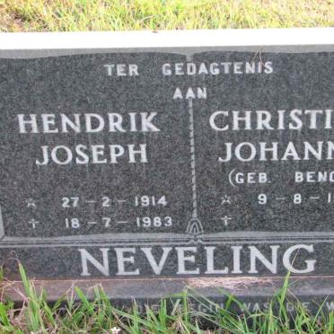 NEVELING Hendrik Joseph 1914-1983 &amp; Christina Johanna BENCE 1924-