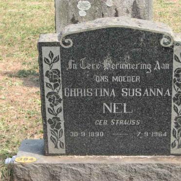 NEL Christina Susanna nee STRAUSS 1890-1964