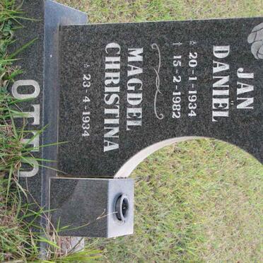 OTTO Jan Daniël 1934-1982 &amp; Magdel Christina 1934-