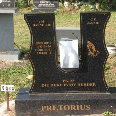 PRETORIUS C.F. &amp; J.M. 1943-2004