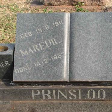 PRINSLOO Mareuil 1911-1963