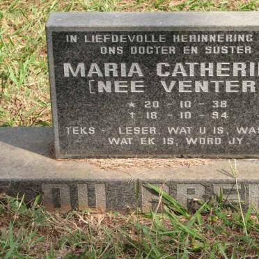 PREEZ Maria Catherina, du nee VENTER 1938-1994