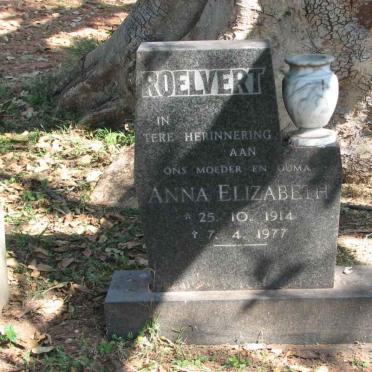 ROELVERT Anna Elizabeth 1914-1977